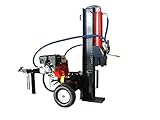 Log Wood Splitter Hydraulic 45 Ton 15HP 4 Way Splitting Wedge Gas Powered Electric Start Tow Hitch...