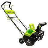 Earthwise SN74022 22-Inch 40-Volt Cordless Electric Snow Thrower, 4.0AH Battery & Charger Included